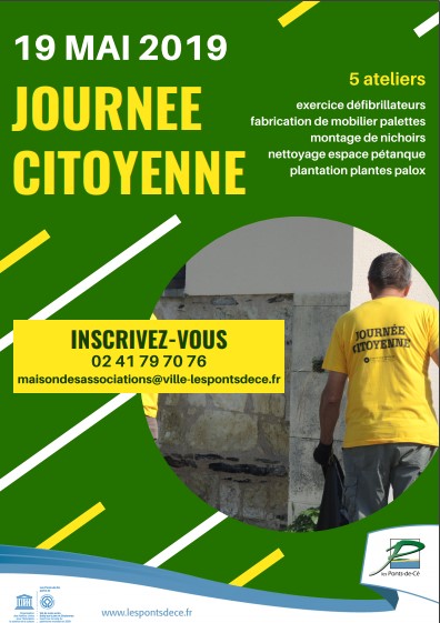 affiche journée citoyenne 2019 Ville des Ponts de Cé