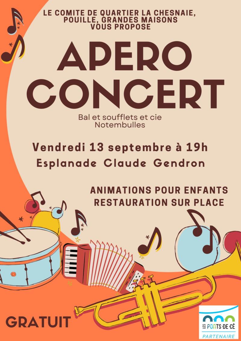 Apéro-concert - comité de quartier La Chesnaie, Pouillé, Grandes Maisons